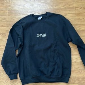 LONELY GHOST- ILYSIB. Size L. Embroidered. black and white. Worn twice